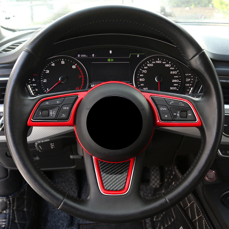 Car Styling Steering Wheel Decoration Frame Cover Trim ABS For Audi A3 8V A4 B9 A5 2017-2019 Interior Auto Accessories
Car Styling Steering Wheel Decoration Frame Cover Trim ABS For Audi A3 8V A4 B9 A5 2017-2019 Interior Auto Accessories