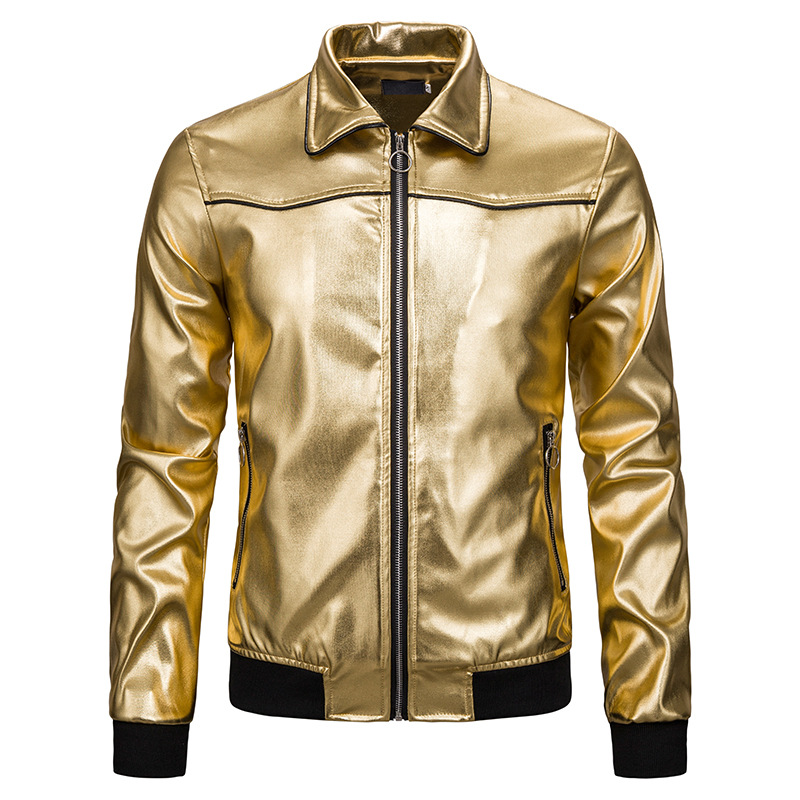 Men's Gold Metallic Nightclub Jacket Slim Fit Zip Up Varsity Baseball Bomber Jacket Men Shiny Party Dance Disco Jackets Coats, Silver
Men's Gold Metallic Nightclub Jacket Slim Fit Zip Up Varsity Baseball Bomber Jacket Men Shiny Party Dance Disco Jackets Coats, Silver