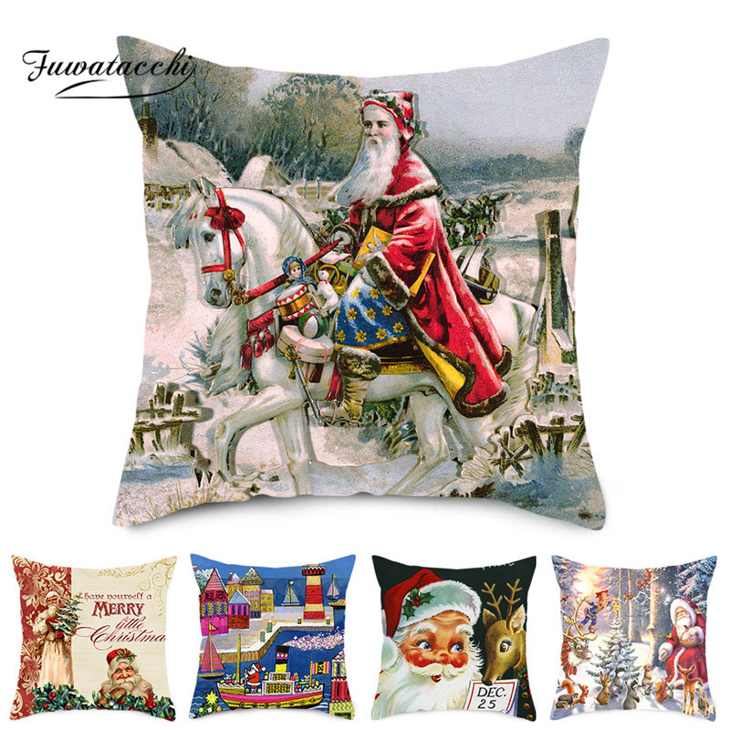 Fuwatacchi 2pcs Christmas Tree Photo Cushion Cover New Xmas Santa Claus Throw Pillowcases Decorations for Home Sofa Pillow Cover, Pc13137
Fuwatacchi 2pcs Christmas Tree Photo Cushion Cover New Xmas Santa Claus Throw Pillowcases Decorations for Home Sofa Pillow Cover, Pc13137