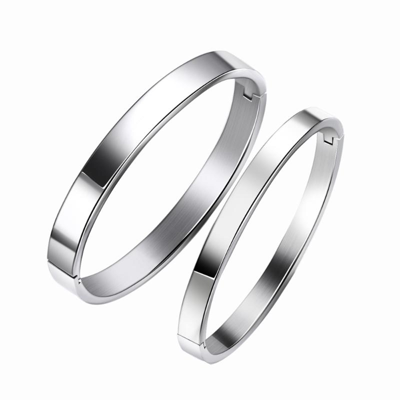 Love gift No change color 316L Titnanium steel Bangle set for Couples Gent/Lady Sizes Stainless Cuff Bangles Sets for lover's
Love gift No change color 316L Titnanium steel Bangle set for Couples Gent/Lady Sizes Stainless Cuff Bangles Sets for lover's