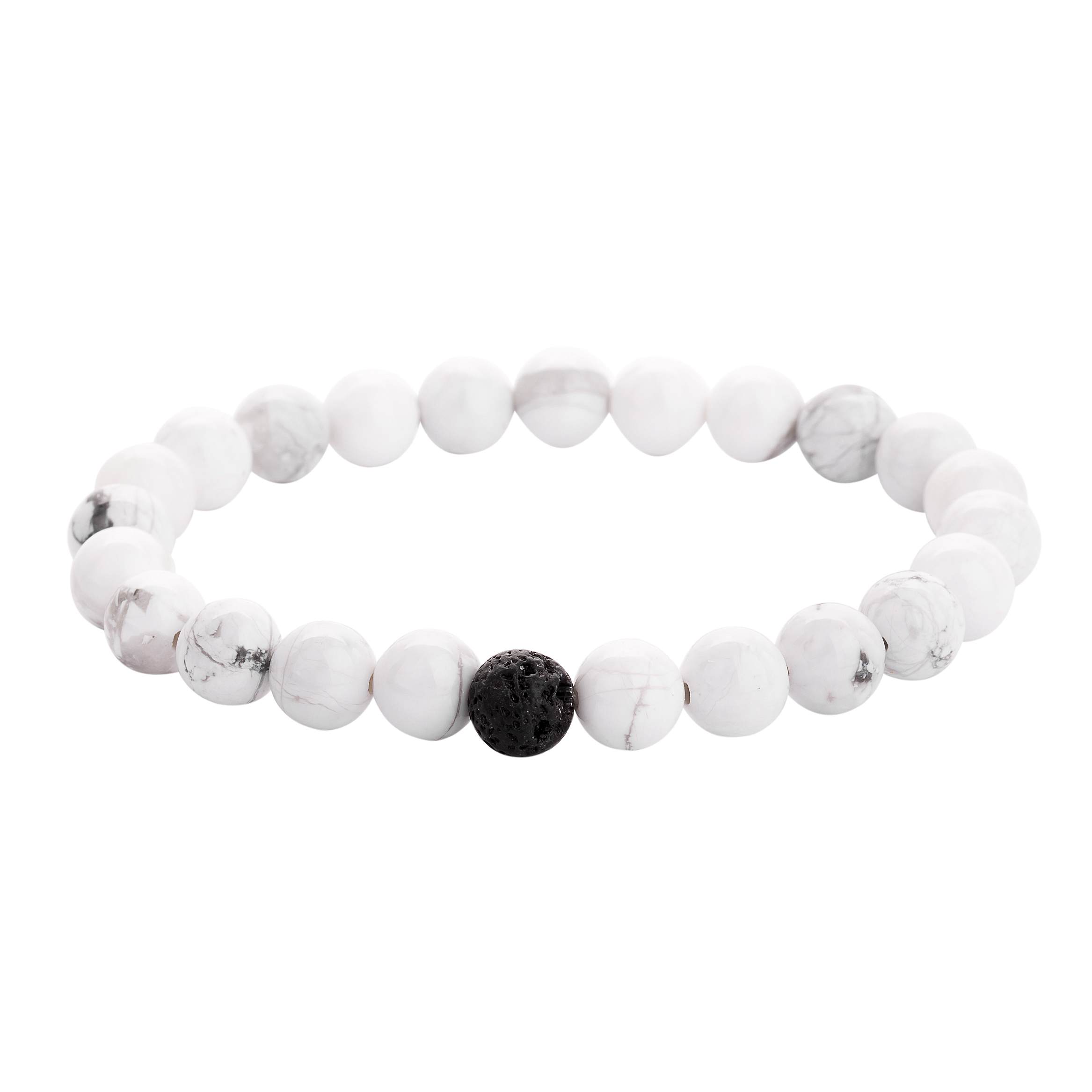 Natural Stone Bracelet Black Agate Amethyst Powder Crystal Green Dongling Men and Women Combination Suit Lovers Girlfriends Fashion Jewelry