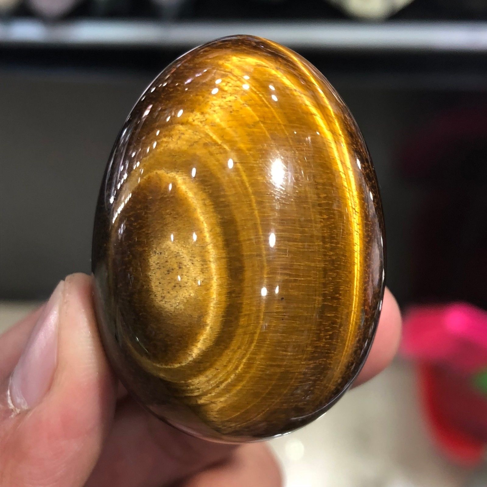 Natural tiger eye stone egg quartz Crystal gemstone yoni egg meditation reiki healing healthy for women
Natural tiger eye stone egg quartz Crystal gemstone yoni egg meditation reiki healing healthy for women