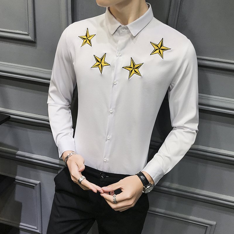 2020 Mens Long Sleeve Dress Shirts Men Black White Uniform Slim Fit Youth Casual Business Wedding Formal Shirt Chemise Homme
2020 Mens Long Sleeve Dress Shirts Men Black White Uniform Slim Fit Youth Casual Business Wedding Formal Shirt Chemise Homme