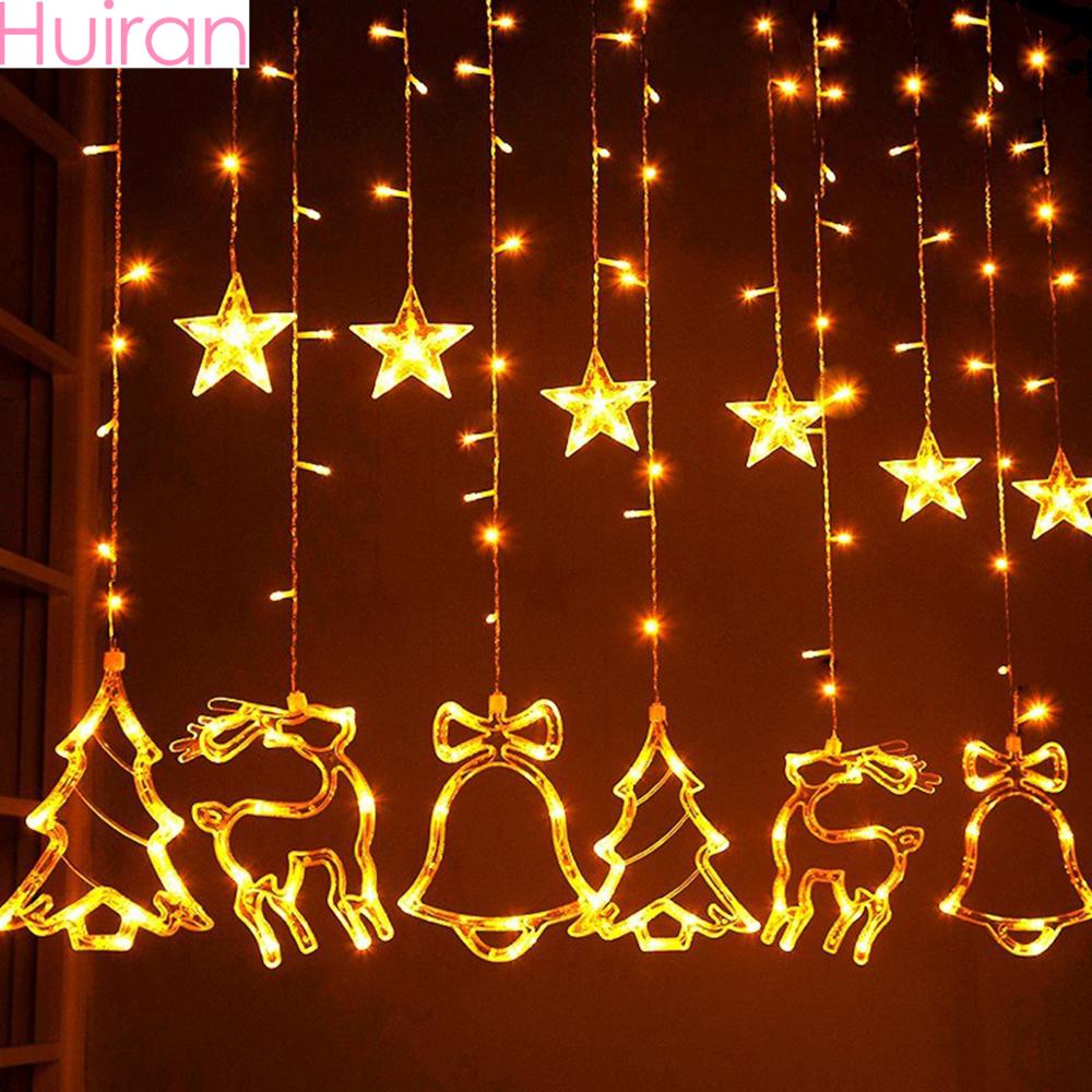 Huiran Christmas Tree Elk Bells LED String Lights Merry Christmas Decorations For Home 2019 Xmas Curtain Lights Happy New Year
Huiran Christmas Tree Elk Bells LED String Lights Merry Christmas Decorations For Home 2019 Xmas Curtain Lights Happy New Year