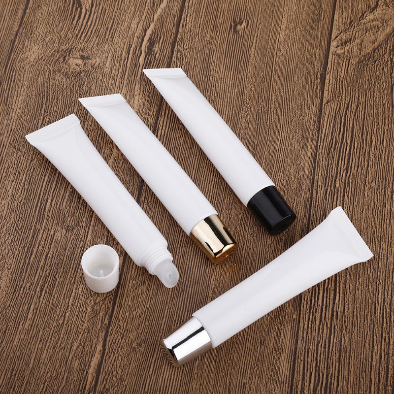 20pcs 20g Oblique Mouth Empty Lip Gloss Refillable Containers Tub Cosmetic Squeeze Sub-bottling Lipstick Container Tube