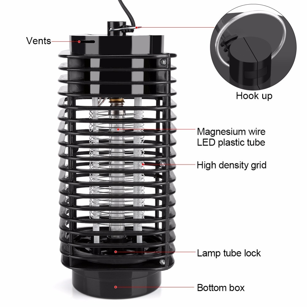 Electric Led Photocatalyst Fly Bug Insect Killer Trap Lamp Anti Mosquito Repellent Eu Us Plug C19041901