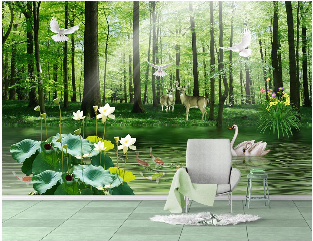 WDBH custom photo mural 3d wallpaper Beautiful green forest landscape living room home decor 3d wall murals wallpaper for walls 3 d, Non-woven
WDBH custom photo mural 3d wallpaper Beautiful green forest landscape living room home decor 3d wall murals wallpaper for walls 3 d, Non-woven
