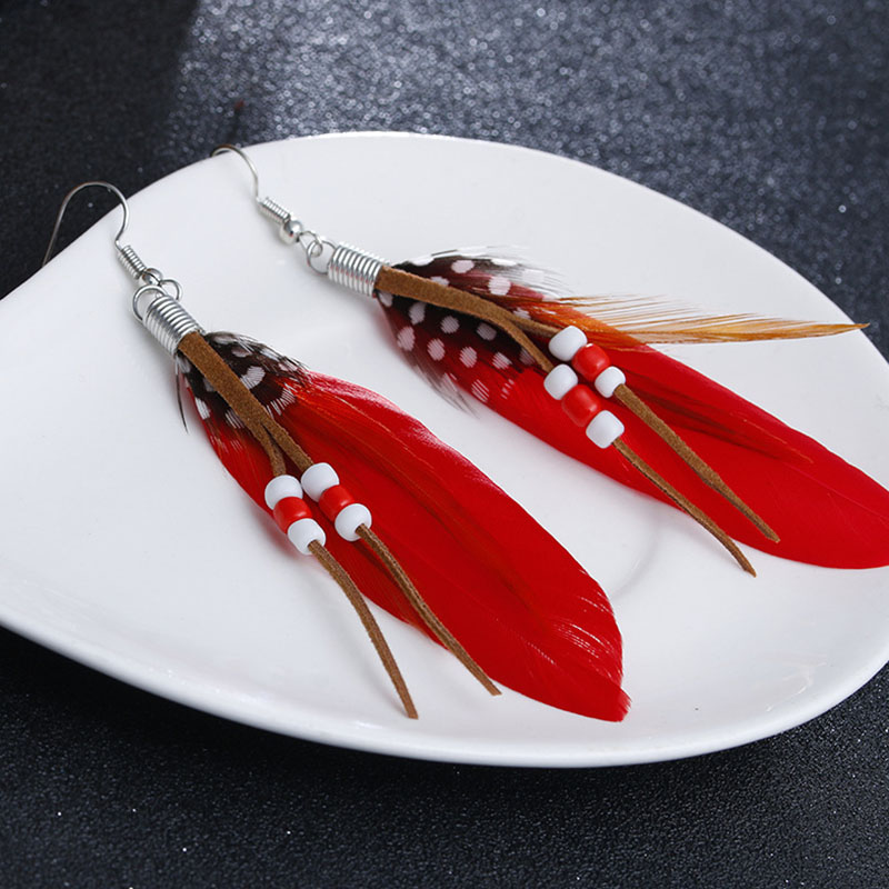 Retro Feather Tassel Earrings Dangle Ear Cuffs hoop Chandelier for Women Fashion Jewelry Will and Sandy Drop Ship 
Retro Feather Tassel Earrings Dangle Ear Cuffs hoop Chandelier for Women Fashion Jewelry Will and Sandy Drop Ship