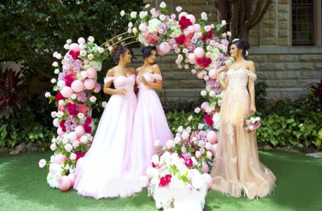 2020 Spaghetti Long Sheer Bridesmaid Dresses Tulle Applique Ruffles Luxury Maid Of Honor Gowns For Wedding Custom Made