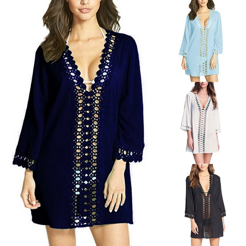 Sfit Fashion Casual Loose Solid Women Beach Bikini Cover Up Top Swim Short Wrap Sarong Beachwear Sun Dress New Summer Clothes
Sfit Fashion Casual Loose Solid Women Beach Bikini Cover Up Top Swim Short Wrap Sarong Beachwear Sun Dress New Summer Clothes