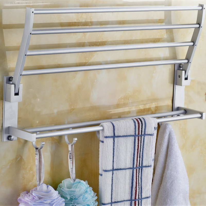 2 layers Space aluminum Bathroom Accessories Towel holder Towel holder for bathroom rack supplie, 40cm
2 layers Space aluminum Bathroom Accessories Towel holder Towel holder for bathroom rack supplie, 40cm