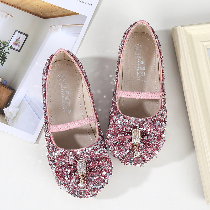 Glitter Sequined Kids Leather Shoes Children Flats Rhinestone Bow-knot Bling Sparkling Flats For Girls Dress Party Wedding Shoes, Pink
Glitter Sequined Kids Leather Shoes Children Flats Rhinestone Bow-knot Bling Sparkling Flats For Girls Dress Party Wedding Shoes, Pink