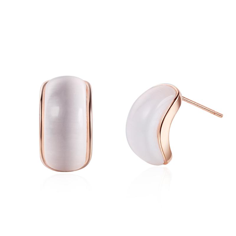 South Korea Dongdaemun Simple Semicircular Curved Ear Stud Female French Normcore Style Simple Opal Earrings Ed881
South Korea Dongdaemun Simple Semicircular Curved Ear Stud Female French Normcore Style Simple Opal Earrings Ed881