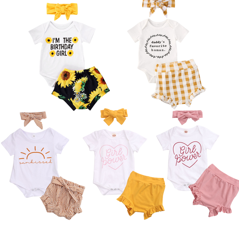 0-24M Newborn Kids Baby Girls Boys Lovely Clothes Sets Floral Print Romper Tops+Shorts Headband 3pcs
0-24M Newborn Kids Baby Girls Boys Lovely Clothes Sets Floral Print Romper Tops+Shorts Headband 3pcs