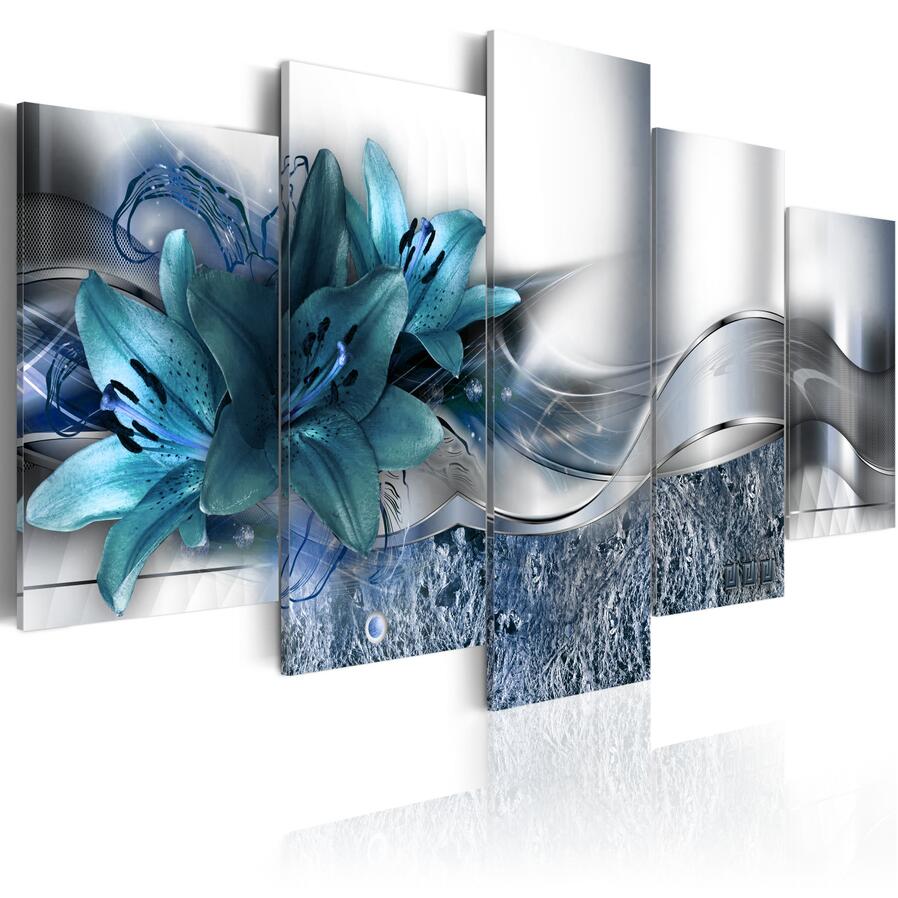 5 Piece/set (no Frame) HD Print Canvas Painting Purple Orchid Poster Flowers Wall Art Modern Home Wall Decor Gifts for Love