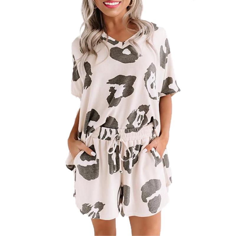 Printed Short Sleeve Sleepwear Women Pajamas Set Spring Summer New Cute Casual Homewear Female Pyjamas, Blue
Printed Short Sleeve Sleepwear Women Pajamas Set Spring Summer New Cute Casual Homewear Female Pyjamas, Blue