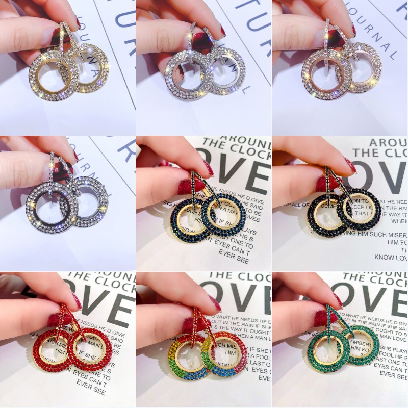 Kimter Geometric Circle Hoop Earring Jewelry Temperament Diamond Huggie Stud Earrings Fashion Accessories Gift 12 Styles Free DHL O95FA
Kimter Geometric Circle Hoop Earring Jewelry Temperament Diamond Huggie Stud Earrings Fashion Accessories Gift 12 Styles Free DHL O95FA