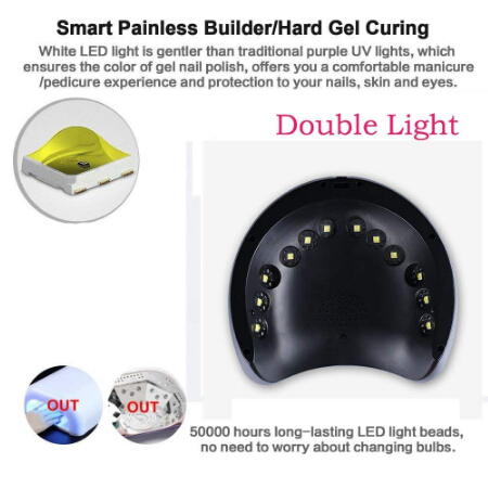 New Arrival 36W Nail Dryer LED Lamp Nail Gel Lamp For Nail Salon Designs Art Tools Dry Quickly Dryer Lamp USB Charge 12LEDs