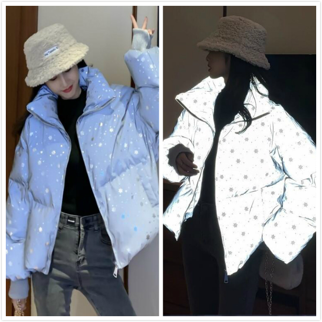 daughter Shiny Reflective Jacket Winter Women Streetwear Short Parka Oversize Warm Girls Winter Jacket Bling Snowflake Cotton, Blue
daughter Shiny Reflective Jacket Winter Women Streetwear Short Parka Oversize Warm Girls Winter Jacket Bling Snowflake Cotton, Blue