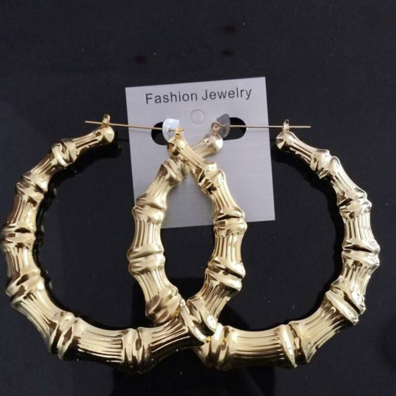 jewelry hip hop earrings large bamboo earrings gold color for women to the party hot fashion
jewelry hip hop earrings large bamboo earrings gold color for women to the party hot fashion