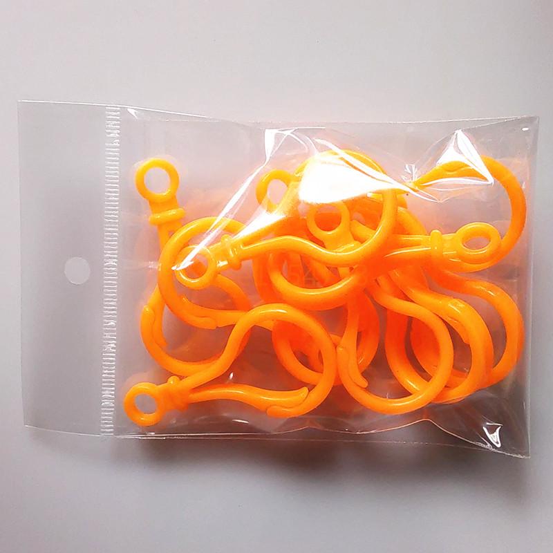 60pieces/Lot Plastic Hook Key Chains 15 Color Keyring Accessories DIY Car Keychain Key Ring Jewelry Wholesale Free Drop Shipping