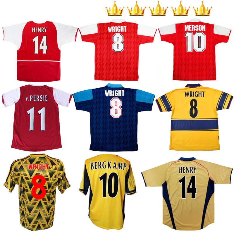 2002 2003 1991 1993 1994 1997 2000 2002 2006 HENRY Retro soccer jersey Wright FABREGAS Ljungberg Vieira v.PERSIE BERGKAMP football shirt, 02-03 home
2002 2003 1991 1993 1994 1997 2000 2002 2006 HENRY Retro soccer jersey Wright FABREGAS Ljungberg Vieira v.PERSIE BERGKAMP football shirt, 02-03 home