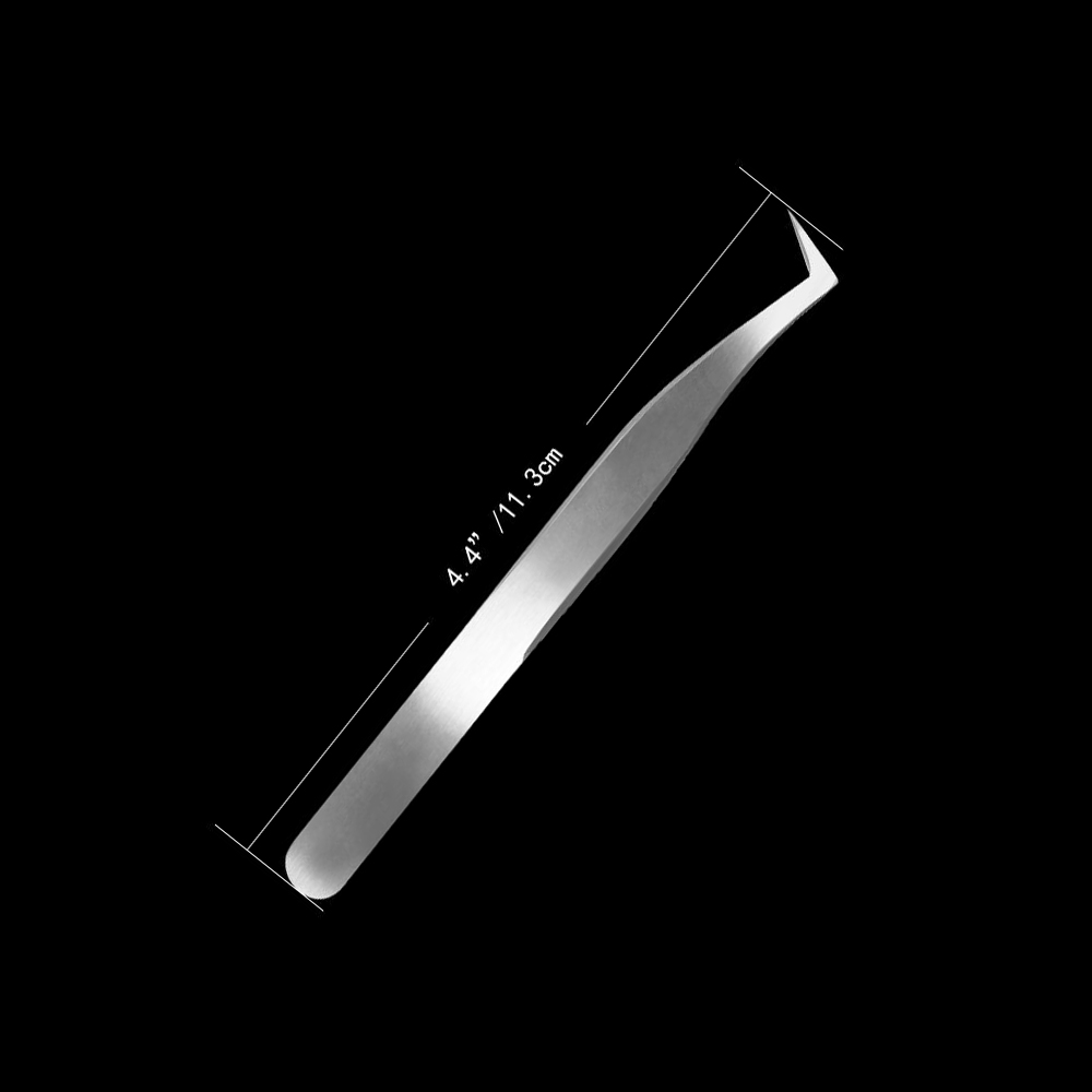 Eyelash Extension Curler Straight Tip Stainless Steel Grafting eye lash tweezers