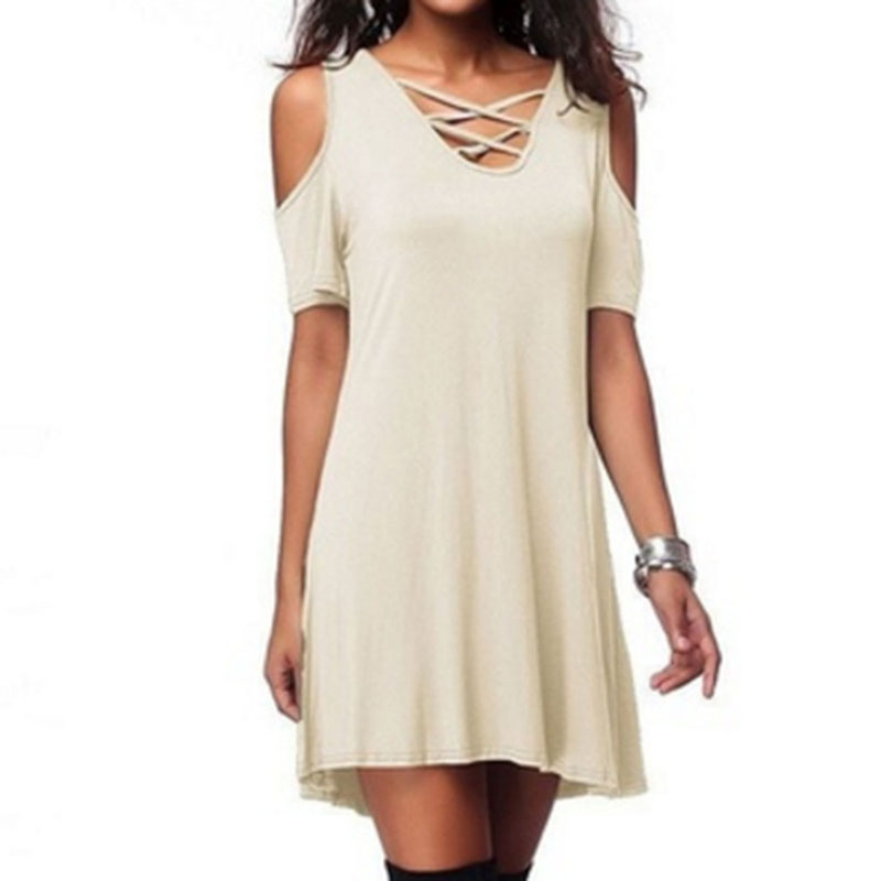 NEW Women Cross Cold Shoulder Mini Shirt Dress Loose Tunic Swing Long Sleeves Party Basic Dress Nightclub, Wine red
NEW Women Cross Cold Shoulder Mini Shirt Dress Loose Tunic Swing Long Sleeves Party Basic Dress Nightclub, Wine red