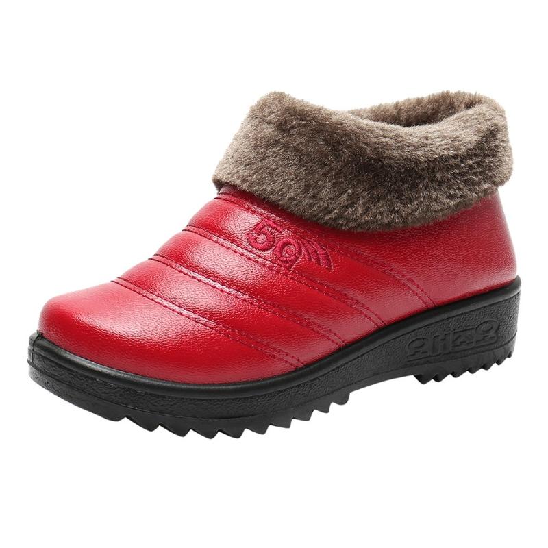 Women's snow boots winter warm fur ankle boots thick-soled cotton shoes women's flat waterproof non-slip wool old shoes, Black
Women's snow boots winter warm fur ankle boots thick-soled cotton shoes women's flat waterproof non-slip wool old shoes, Black