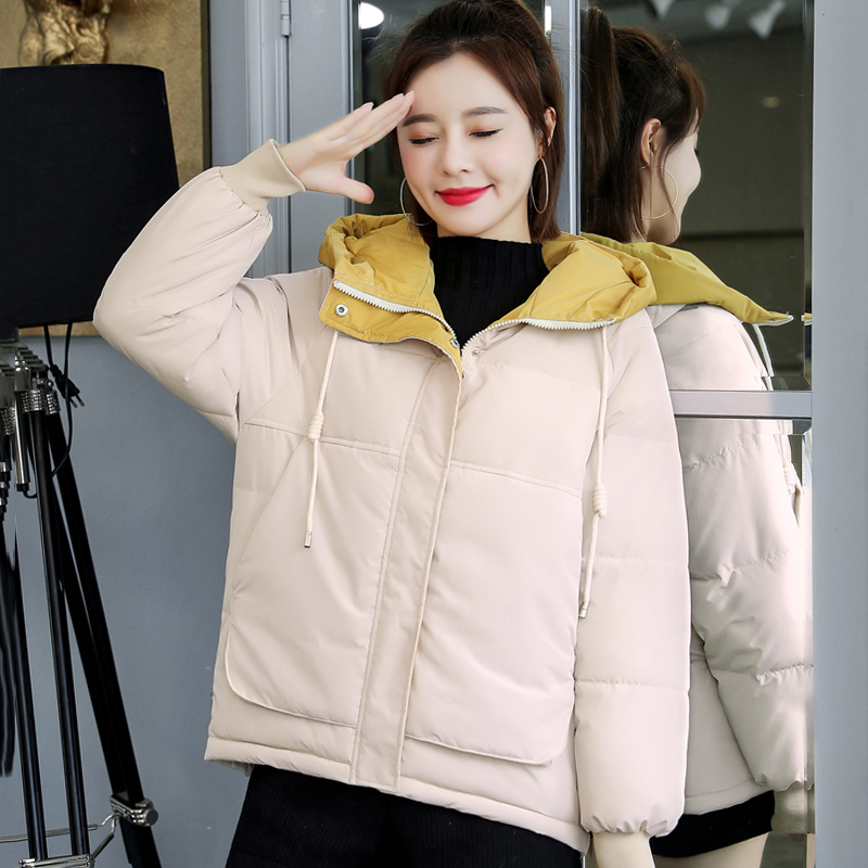 New Fashion Winter Jacket Women Cotton Padded Outwear Hooded Female Short Coat Solid Parka Abrigos Mujer Invierno, Beige
New Fashion Winter Jacket Women Cotton Padded Outwear Hooded Female Short Coat Solid Parka Abrigos Mujer Invierno, Beige