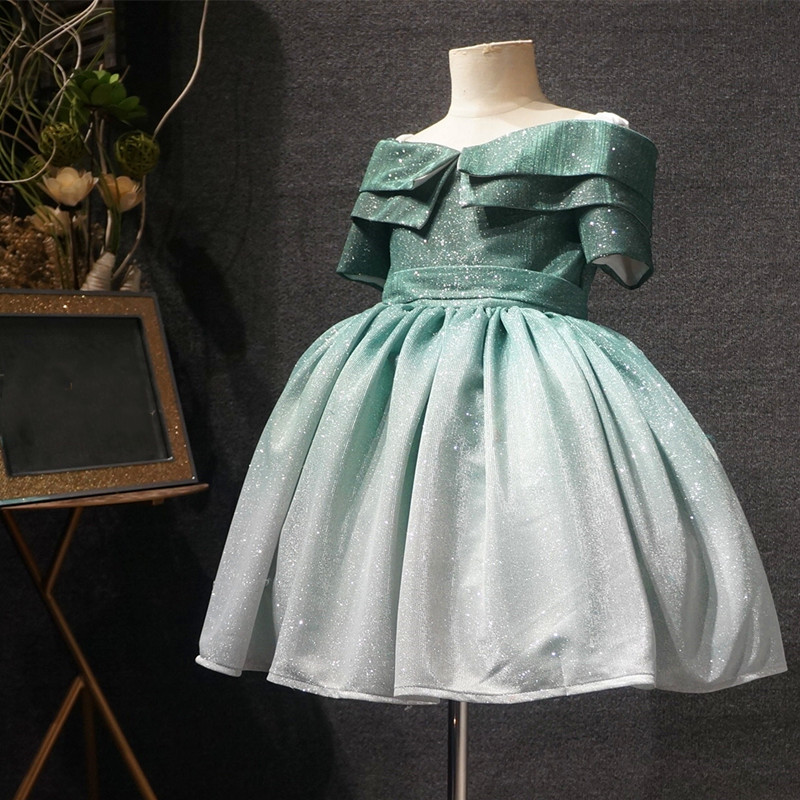 Green Shiny Sequins Baby Girls Party Dresses Lace Up Back Knee Length Little Princess Kids Clothes Costumes
Green Shiny Sequins Baby Girls Party Dresses Lace Up Back Knee Length Little Princess Kids Clothes Costumes