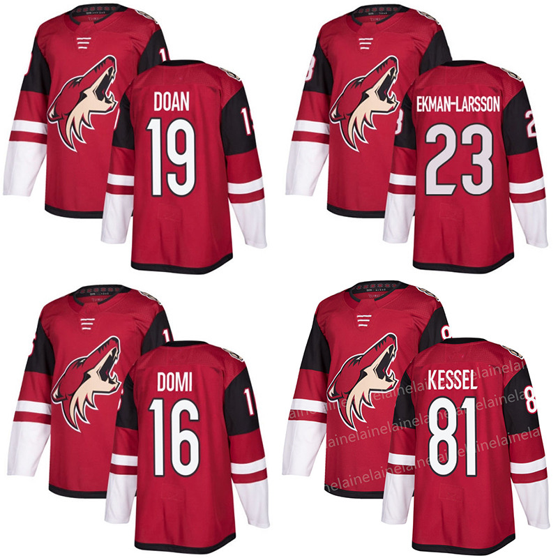Phoenix Arizona Coyotes Stitched Mens 81Phil Kessel 16 Max Domi Jersey 23 Oliver Ekman-Larsson Red White Blank Hockey Jerseys, Black;red
Phoenix Arizona Coyotes Stitched Mens 81Phil Kessel 16 Max Domi Jersey 23 Oliver Ekman-Larsson Red White Blank Hockey Jerseys, Black;red