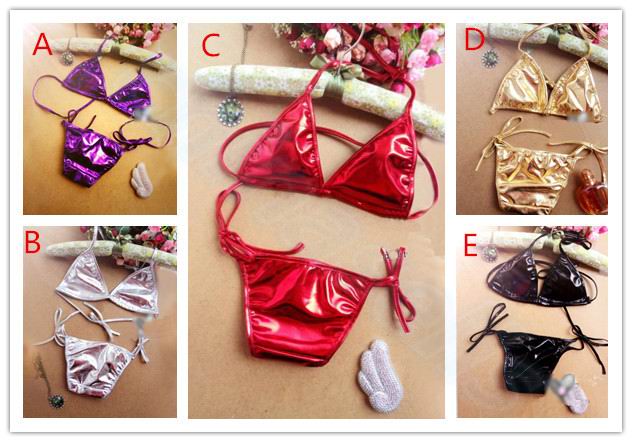 three point sexy bikinis Two Piece Patent leather boom breast swimsuit Bar show V neck Swimwear Cosplay uniform Beachwear
three point sexy bikinis Two Piece Patent leather boom breast swimsuit Bar show V neck Swimwear Cosplay uniform Beachwear