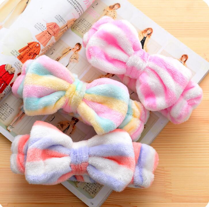 Spa Bath Shower Make Up Wash Face Cosmetic Headband Hair Band Velvet Headband hair band cosmetic headbands