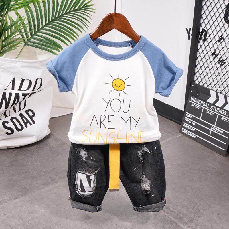 Summer New Children's Wear Baby Short Sleeve Clothing For Boys Girls Cotton Toddler Suit Kids Two-piece Clothes Sets 2-7years, As shown
Summer New Children's Wear Baby Short Sleeve Clothing For Boys Girls Cotton Toddler Suit Kids Two-piece Clothes Sets 2-7years, As shown