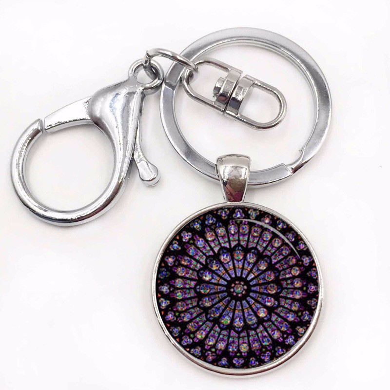 New Rose Window Stained Glass Notre Dame de Paris Cathedral keyrings key chains Jewelry Gift Wholesale Best quanlity
New Rose Window Stained Glass Notre Dame de Paris Cathedral keyrings key chains Jewelry Gift Wholesale Best quanlity