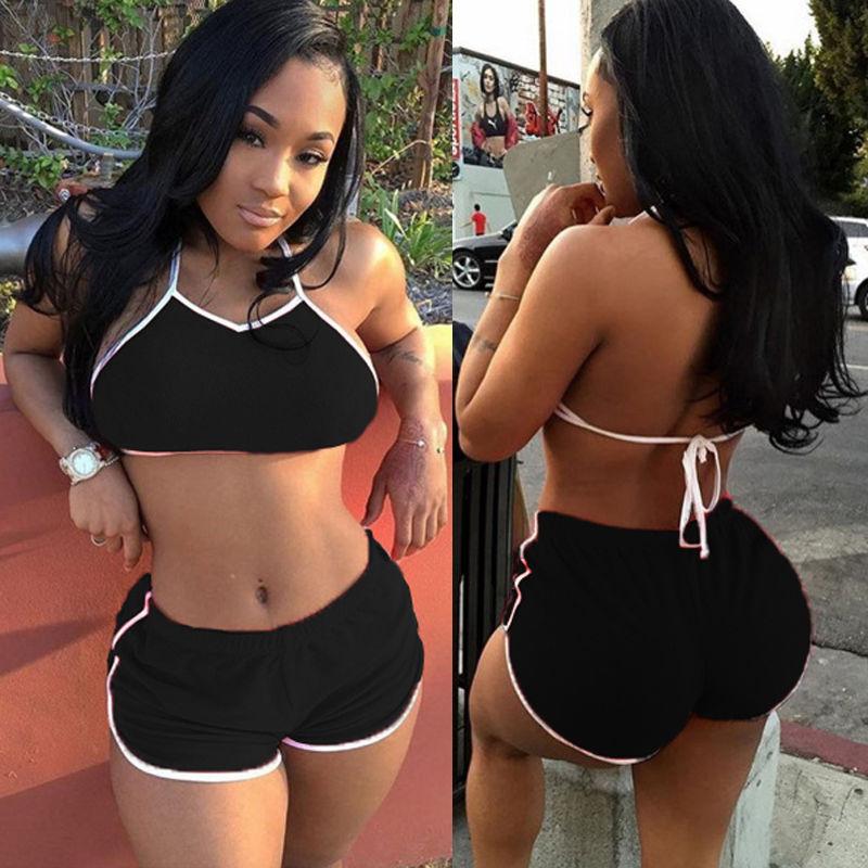 hirigin 2018 Women Yoga Set Tracksuit Gym Running Athletic Trainning Fitness Stretch Crop Top Shorts Sports Summer Sportswear--xy19, Black
hirigin 2018 Women Yoga Set Tracksuit Gym Running Athletic Trainning Fitness Stretch Crop Top Shorts Sports Summer Sportswear--xy19, Black