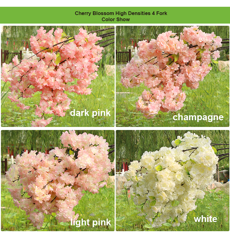 High Density 3/4/5 Fork Fake Cherry Blossom Branch Begonia Flower Tree Stem For Event Wedding Tree Decoration Artificial Decorative Flower, Customize
High Density 3/4/5 Fork Fake Cherry Blossom Branch Begonia Flower Tree Stem For Event Wedding Tree Decoration Artificial Decorative Flower, Customize