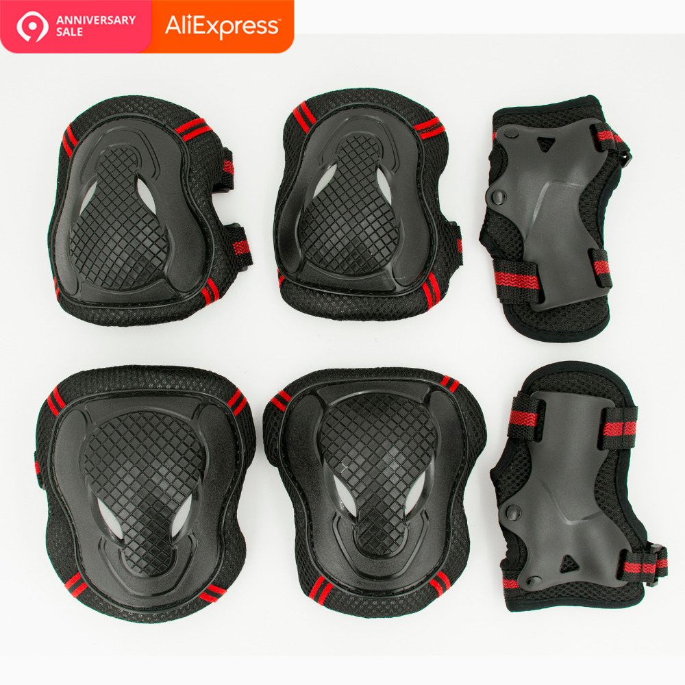 Hot 6pcs/set Skating Protective Gear Sets Elbow Knee pads Bicycle Ice Skating Roller Safety Protector For Adult Kids Two Color, Red
Hot 6pcs/set Skating Protective Gear Sets Elbow Knee pads Bicycle Ice Skating Roller Safety Protector For Adult Kids Two Color, Red