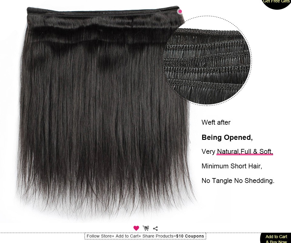 3Bundles With 13*4 Transparent Lace Frontal 10A Brazilian Straight Hair Peruvian Hair Extensions Malaysian Human Hair Bundles With Closure