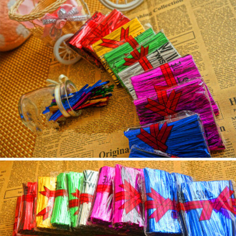 New Wire Metallic Twist Ties For Cello Candy Bag Steel Baking Packaging Ligation Lollipop Dessert Sealing Twist Tie 800PCS/Pack
New Wire Metallic Twist Ties For Cello Candy Bag Steel Baking Packaging Ligation Lollipop Dessert Sealing Twist Tie 800PCS/Pack