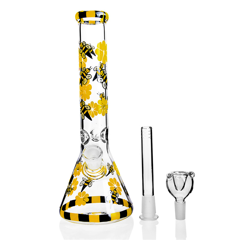 Glass Water Bongs Yellow Bee Print Dab Rigs Percolater Dab Rig with 18mm Bowl Stem Perc Glass Bong Water Pipe Glass Bong
Glass Water Bongs Yellow Bee Print Dab Rigs Percolater Dab Rig with 18mm Bowl Stem Perc Glass Bong Water Pipe Glass Bong