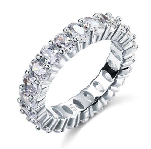 vecalon Elegant Promise Ring 925 Sterling Silver Diamond cz Engagement Wedding Band Rings For Women Men Fine Jewelry Gift