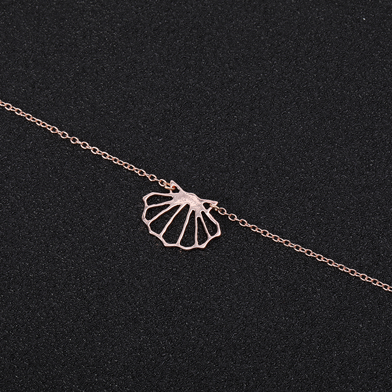10PCS Geometric Origami Sea Clam Shell Bracelet Nautical Ariel Mermaid Conch Seashell Chain Bracelets Bangles for Ocean Beach Party Jewelry