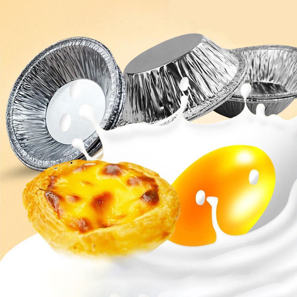 250 Pcs Disposable Aluminum Foil Cups Baking Bake Muffin Cupcake Tin Mold Round Egg Tart Tins Mold Mould