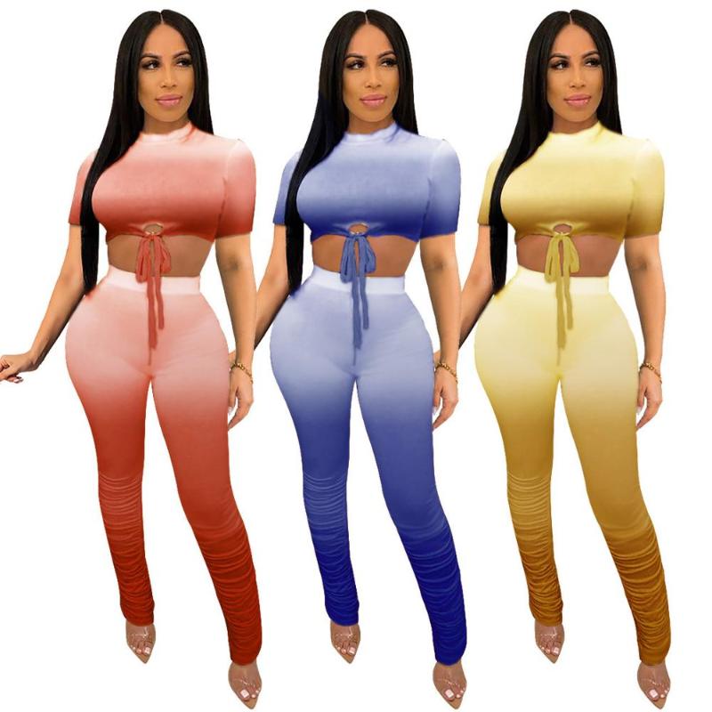 Gradient Color 2 Piece Set Women Outfits O Neck Short Sleeve Top and Pleat Pants Fashion Matching Sets for Women Sets Clothing, White
Gradient Color 2 Piece Set Women Outfits O Neck Short Sleeve Top and Pleat Pants Fashion Matching Sets for Women Sets Clothing, White