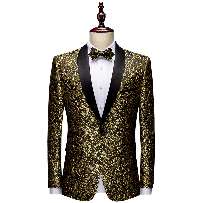 Floral Jacquard Mens Blazers Men Fashion Slim Fit Prom Suit Jacket Skinny Tuxedo Casual Shawl Lapel Costume for Wedding Party, Black
Floral Jacquard Mens Blazers Men Fashion Slim Fit Prom Suit Jacket Skinny Tuxedo Casual Shawl Lapel Costume for Wedding Party, Black