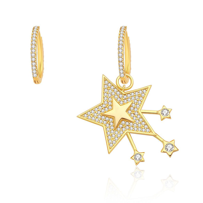 Dangle & Chandelier SLJELY Fashion Real 925 Sterling Silver Asymmetric Meteor Star Earrings Micro Cubic Zirconia For Women Fine Party Jewelr
Dangle & Chandelier SLJELY Fashion Real 925 Sterling Silver Asymmetric Meteor Star Earrings Micro Cubic Zirconia For Women Fine Party Jewelr