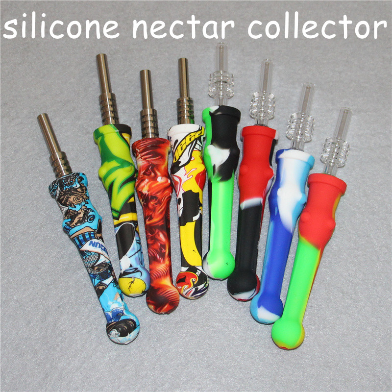 20pcs silicone Nectar nector Collector kit Concentrate smoke Pipe hookahs with 14mm GR2 Titanium Tip Dab Straw Oil Rigs DHL
20pcs silicone Nectar nector Collector kit Concentrate smoke Pipe hookahs with 14mm GR2 Titanium Tip Dab Straw Oil Rigs DHL