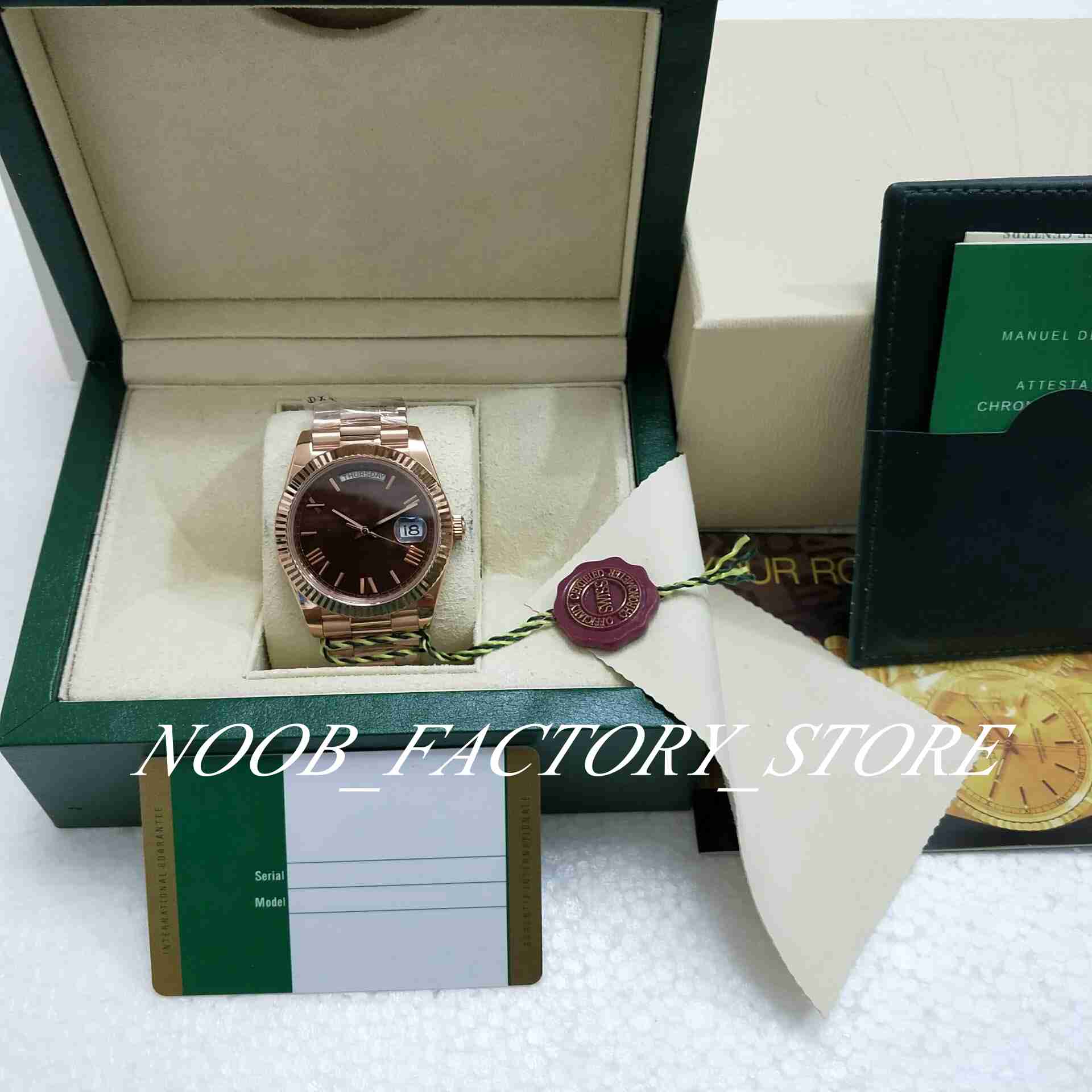 BP Factory V2 Best Super Version Automatic Movement 40mm ROSE Gold Stainless Steel Bezel Chocolate dial Mens Watches New Style Box, 01
BP Factory V2 Best Super Version Automatic Movement 40mm ROSE Gold Stainless Steel Bezel Chocolate dial Mens Watches New Style Box, 01